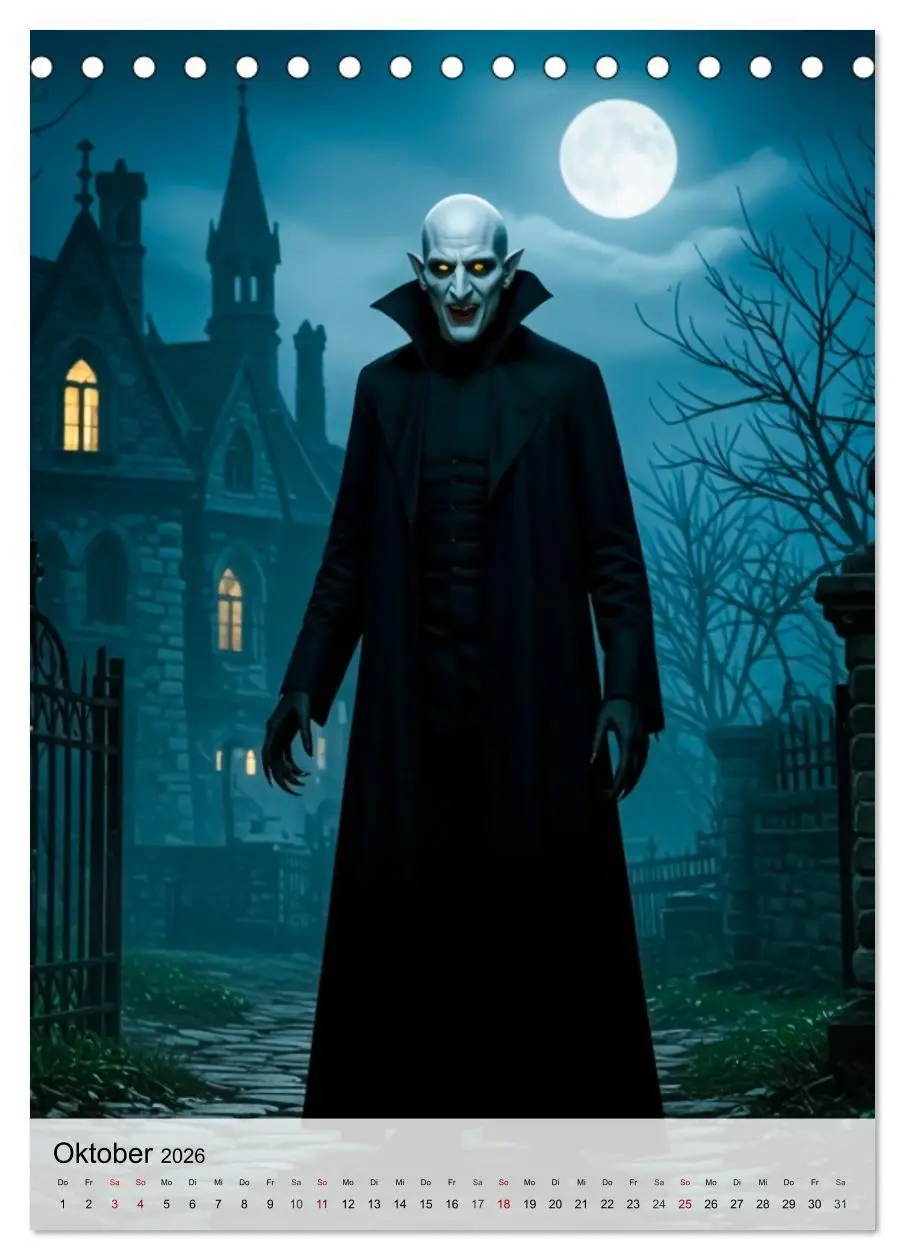 Bild: 9783516658545 | Monster der Literaturgeschichte (Tischkalender 2026 DIN A5 hoch),...
