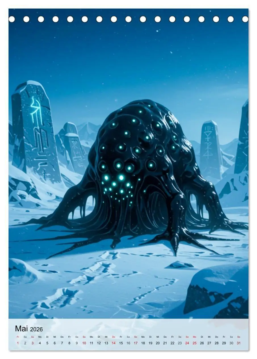 Bild: 9783516658545 | Monster der Literaturgeschichte (Tischkalender 2026 DIN A5 hoch),...