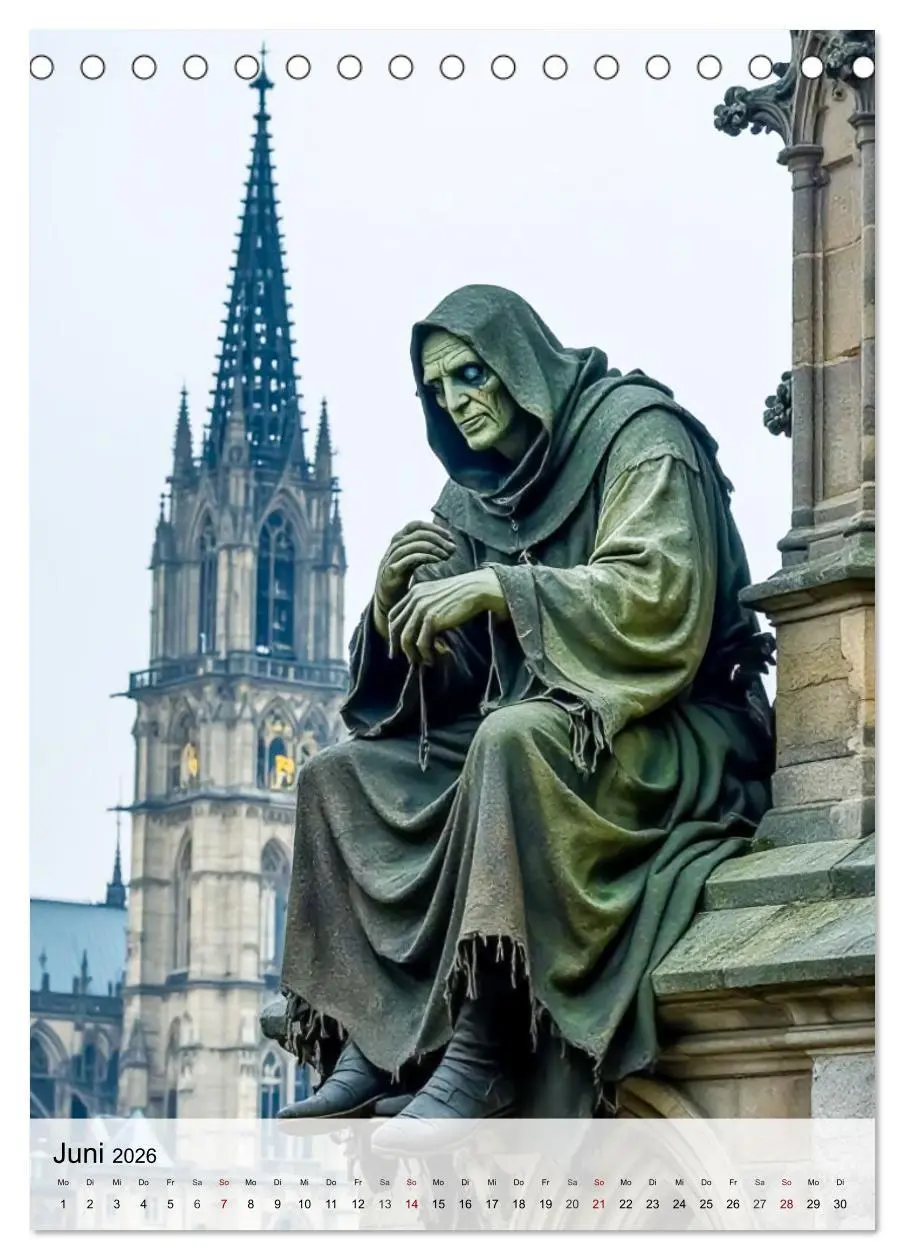 Bild: 9783516658545 | Monster der Literaturgeschichte (Tischkalender 2026 DIN A5 hoch),...