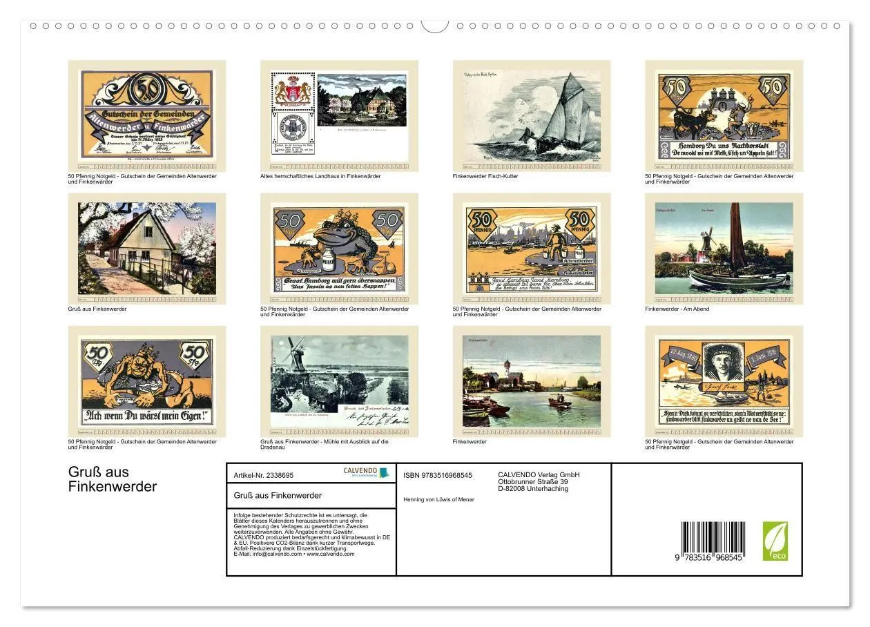 Bild: 9783516968545 | Gruß aus Finkenwerder (hochwertiger Premium Wandkalender 2027 DIN...