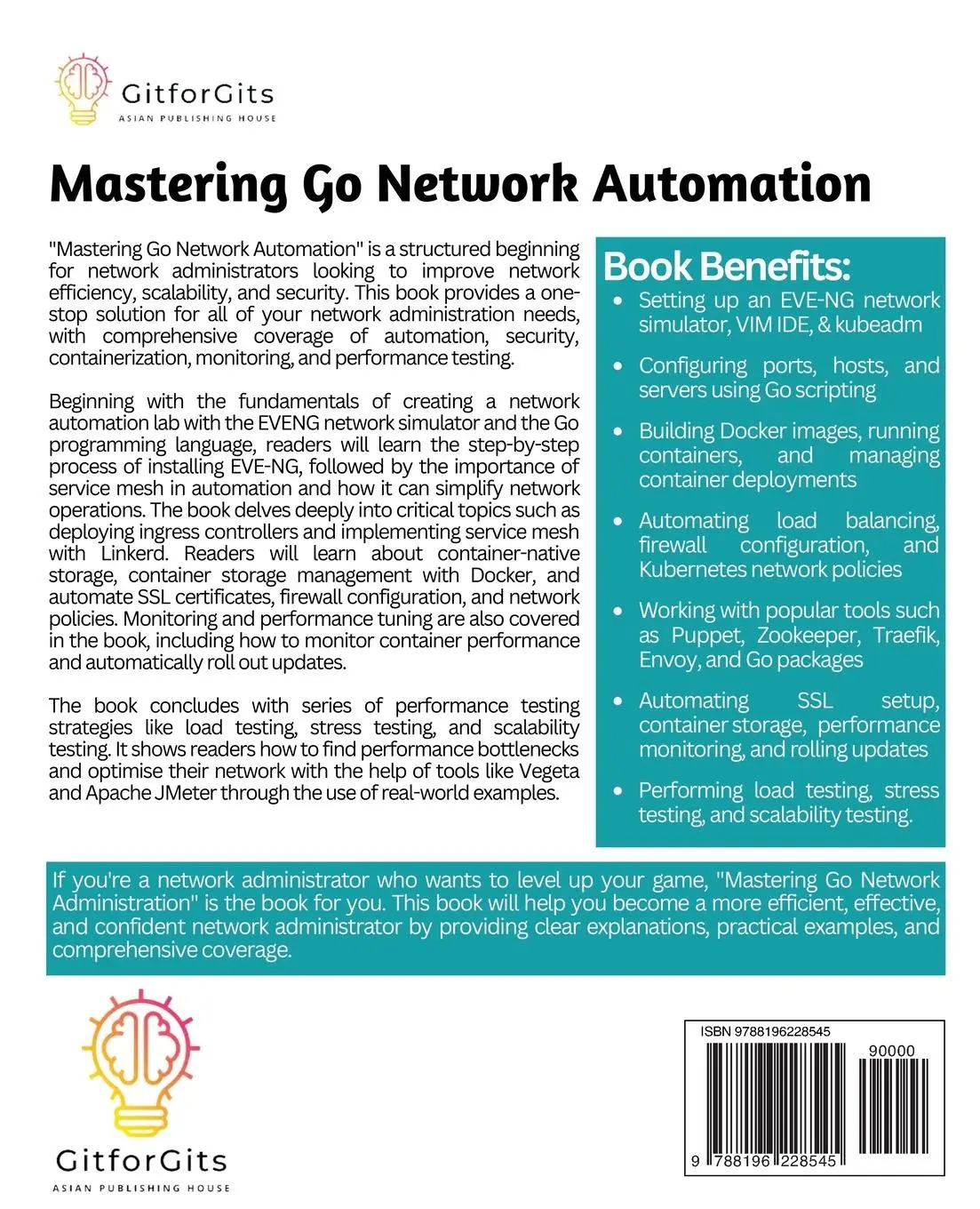 Rückseite: 9788196228545 | Mastering Go Network Automation | Ian Taylor | Taschenbuch | Englisch