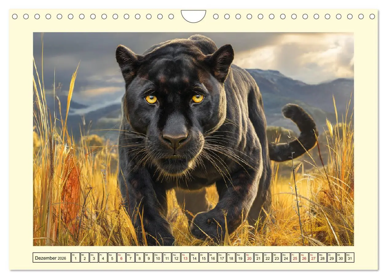 Bild: 9783457558645 | Schwarze Panther. Geheimnisvolle Schatten der Wildnis (Wandkalender...