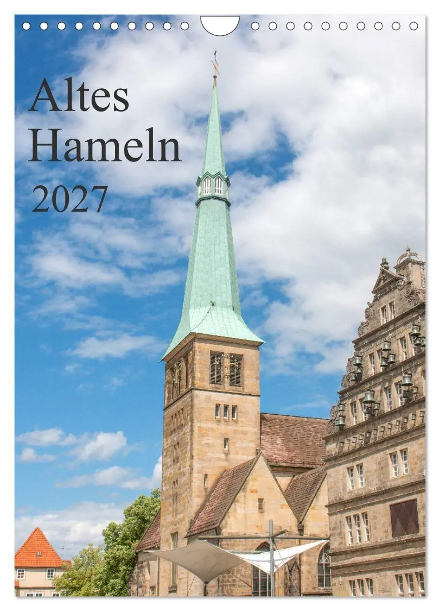 Cover: 9783569428645 | Altes Hameln (Wandkalender 2027 DIN A4 hoch), CALVENDO Monatskalender