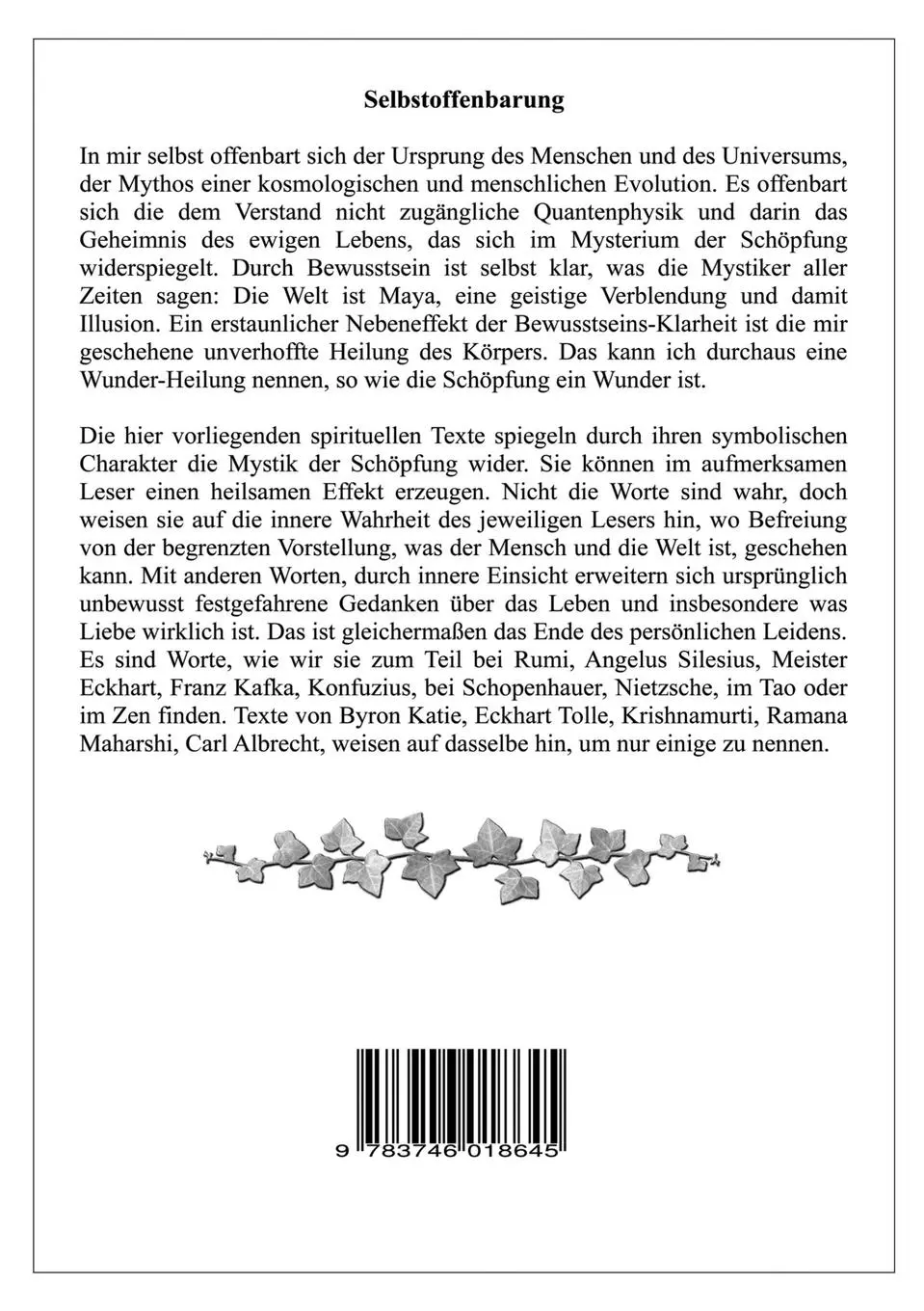 Rückseite: 9783746018645 | Das Mysterium der Schöpfung oder die Architektur des Geistes | Gerlach