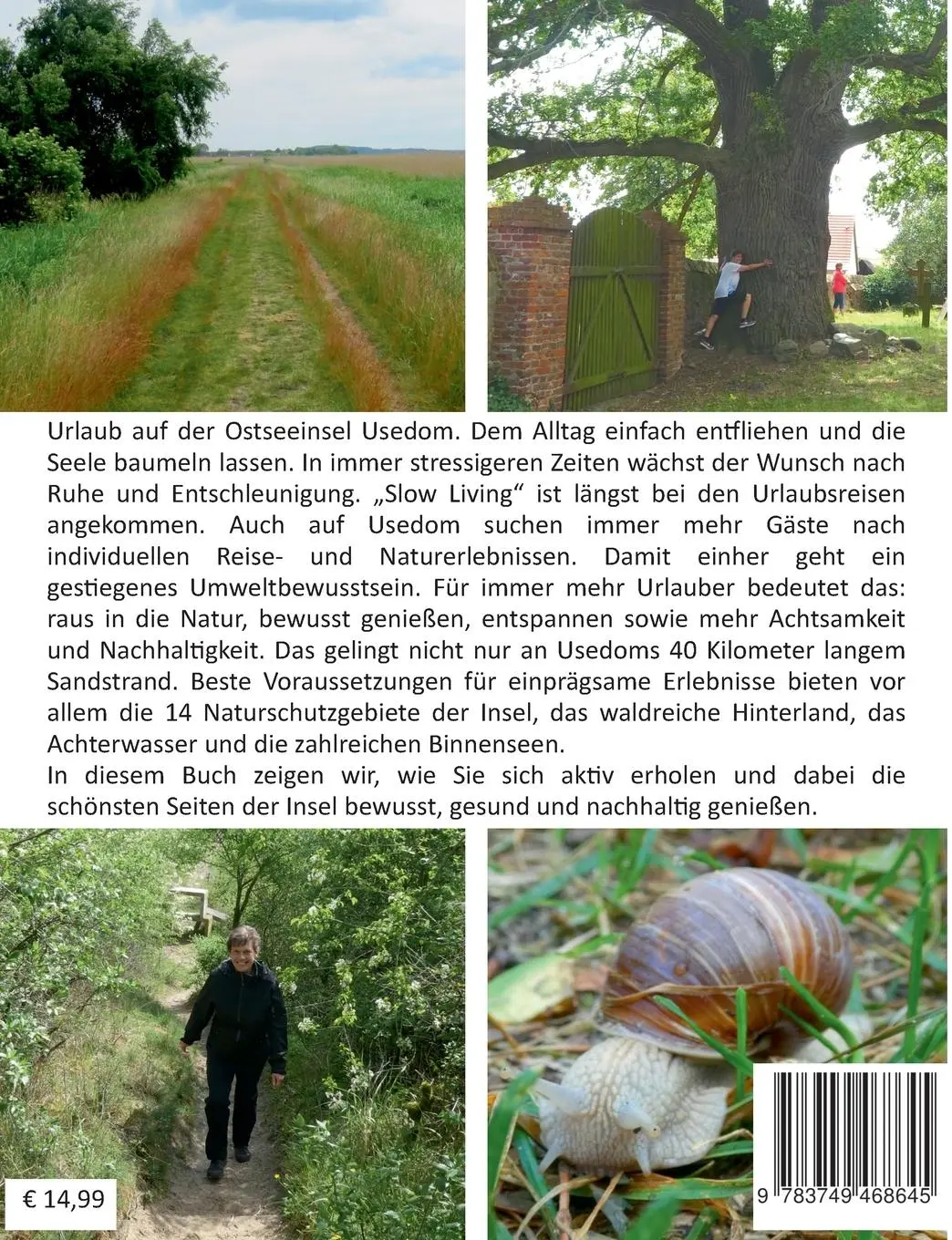 Rückseite: 9783749468645 | Usedom bewusst, gesund und nachhaltig genießen | Ralph Kähne (u. a.)