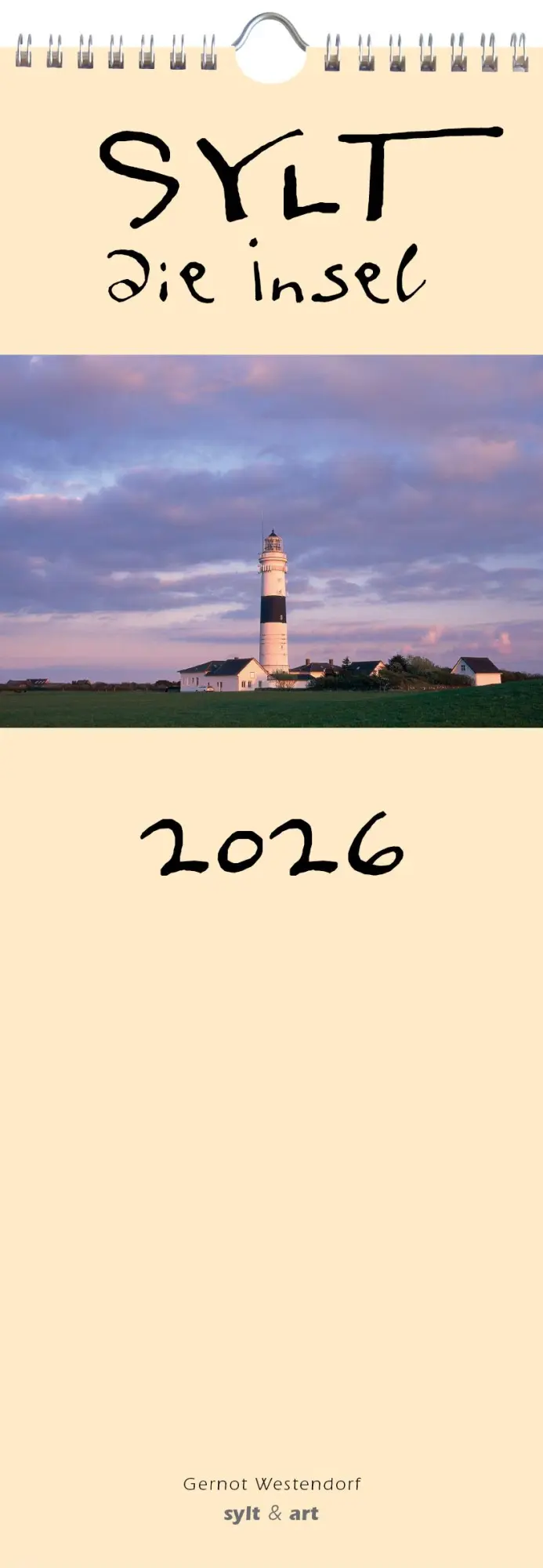Cover: 9783944498645 | Sylt-die Insel 2026 Streifenkalender | Gernot Westendorf | Kalender