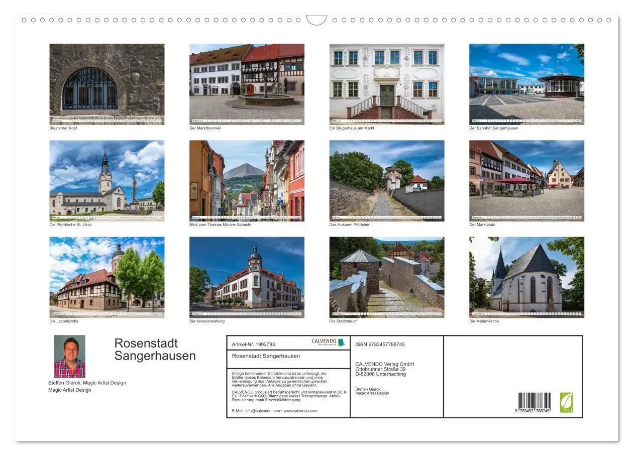 Bild: 9783457788745 | Rosenstadt Sangerhausen (Wandkalender 2026 DIN A2 quer), CALVENDO...
