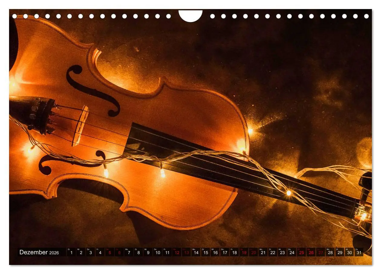 Bild: 9783457928745 | Geige - Magie der Klänge (Wandkalender 2026 DIN A4 quer), CALVENDO...