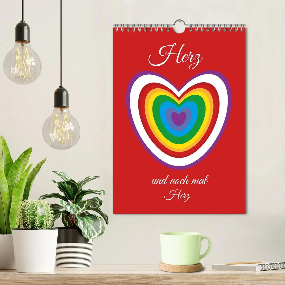 Bild: 9783516328745 | Herz und noch mal Herz (Wandkalender 2026 DIN A4 hoch), CALVENDO...