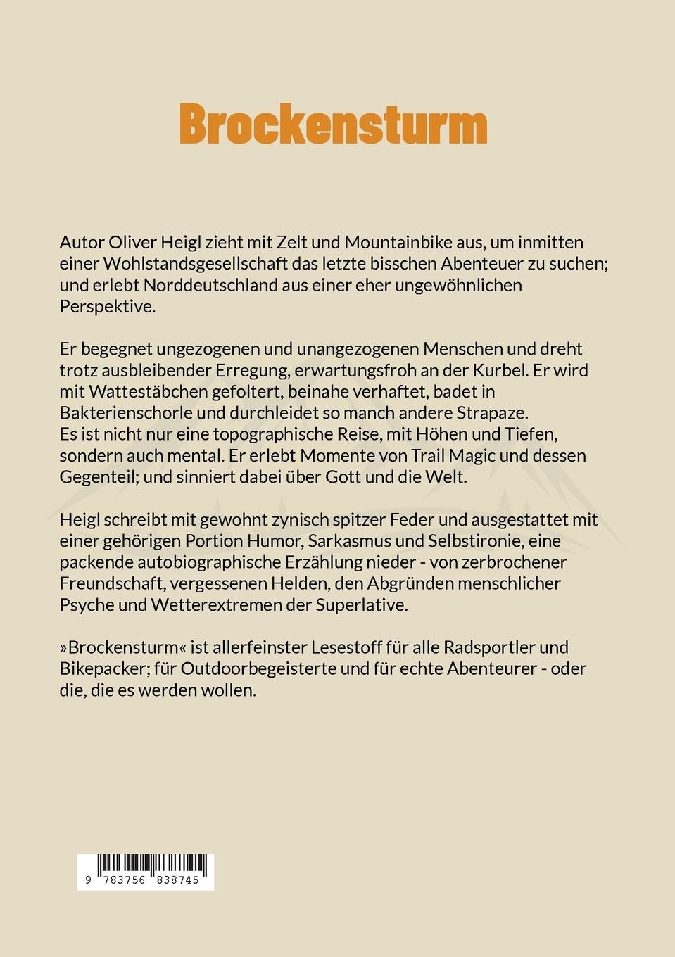 Rückseite: 9783756838745 | Brockensturm | Das etwas andere Bikepacking-Abenteuer | Oliver Heigl