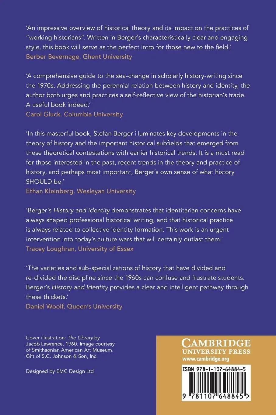 Rückseite: 9781107648845 | History and Identity | Stefan Berger | Taschenbuch | Englisch | 2022