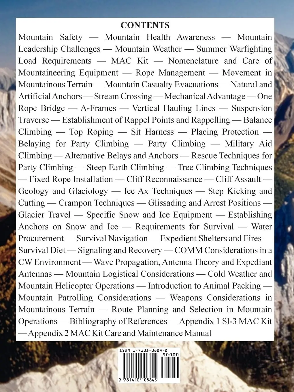 Rückseite: 9781410108845 | Mountain Leader Book | U. S. Marine Corps | Taschenbuch | Englisch