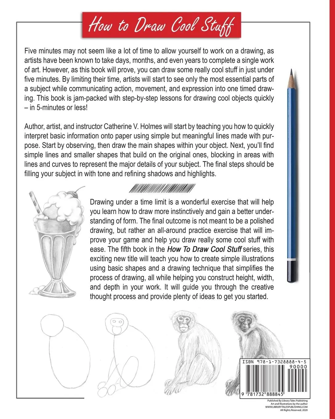 Rückseite: 9781732888845 | How to Draw Cool Stuff | The 5 Minute Workbook | Catherine V Holmes