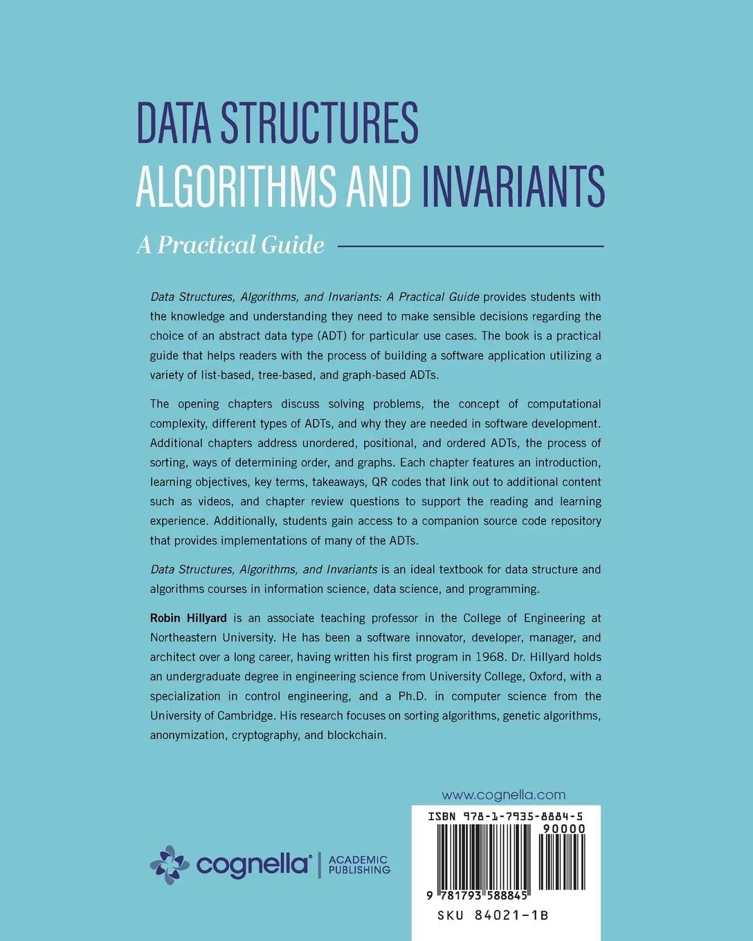 Rückseite: 9781793588845 | Data Structures, Algorithms, and Invariants | A Practical Guide | Buch