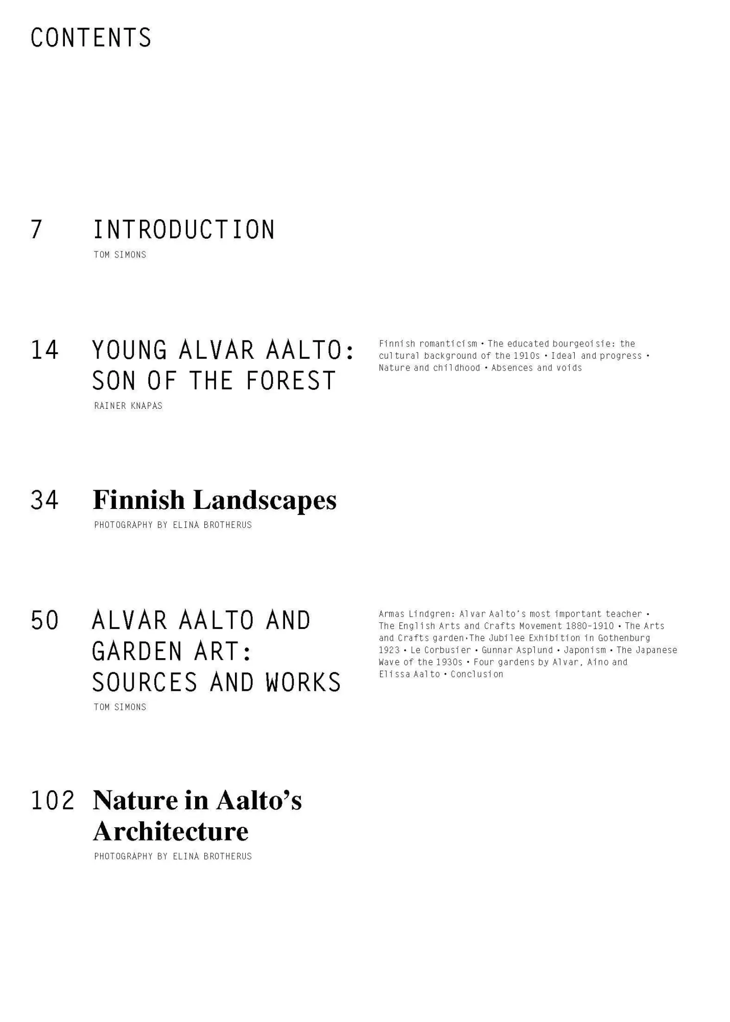 Bild: 9783035628845 | Aalto and Nature | Tom Simons (u. a.) | Buch | 184 S. | Englisch