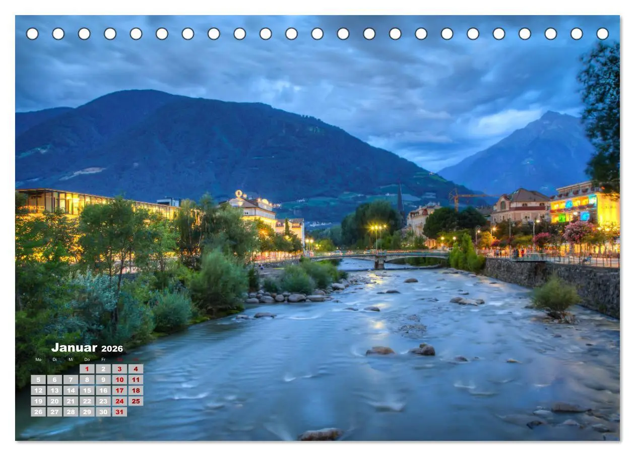 Bild: 9783457778845 | Meraner Land: alpin-mediterranes Lebensgefühl (Tischkalender 2026...