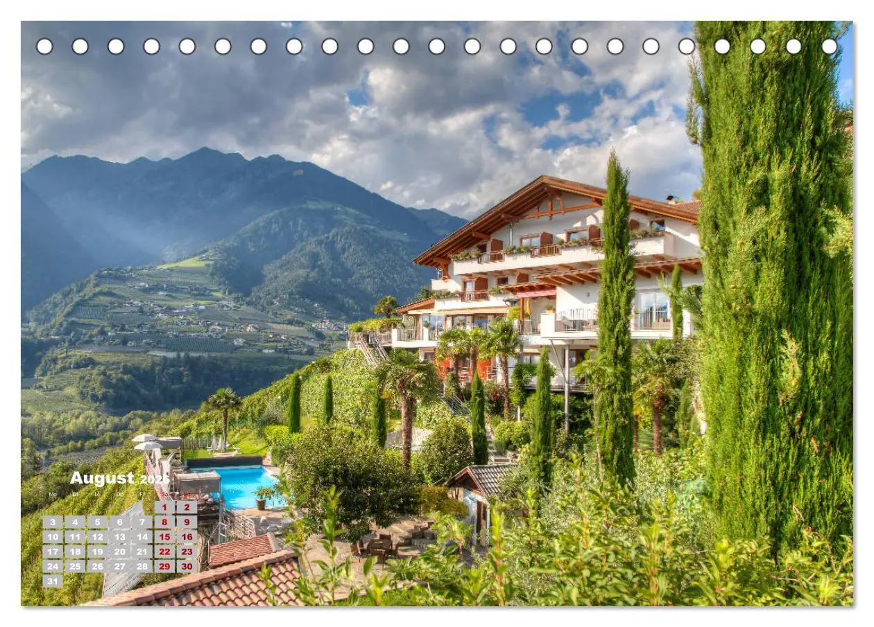 Bild: 9783457778845 | Meraner Land: alpin-mediterranes Lebensgefühl (Tischkalender 2026...