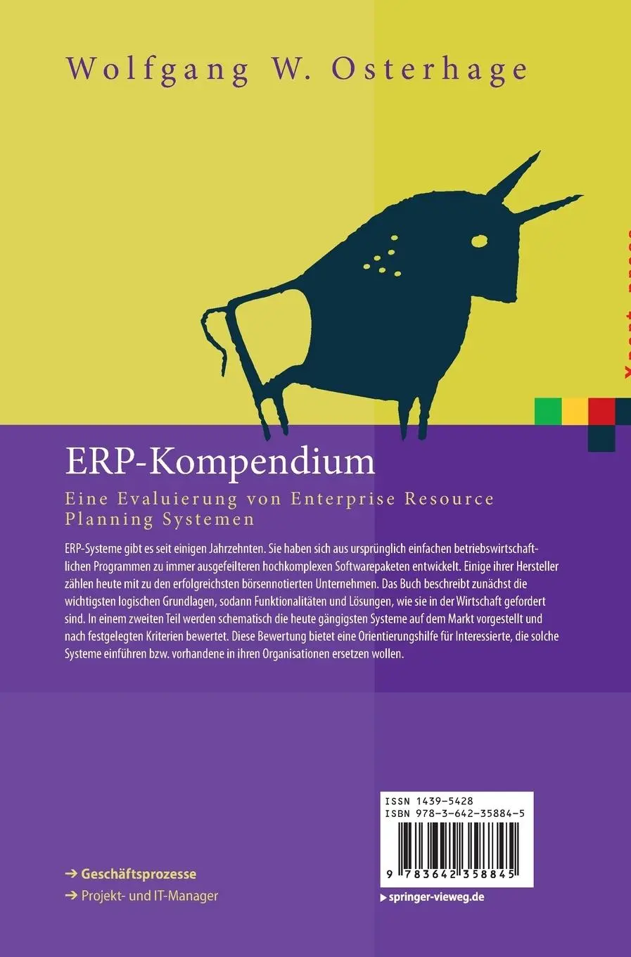 Rückseite: 9783642358845 | ERP-Kompendium | Wolfgang W. Osterhage | Buch | xiii | Deutsch | 2014