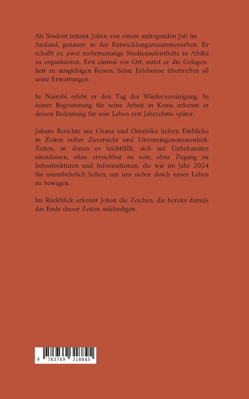 Rückseite: 9783769318845 | In Afrika 1989 - 1990 | Jo Haning | Taschenbuch | 372 S. | Deutsch