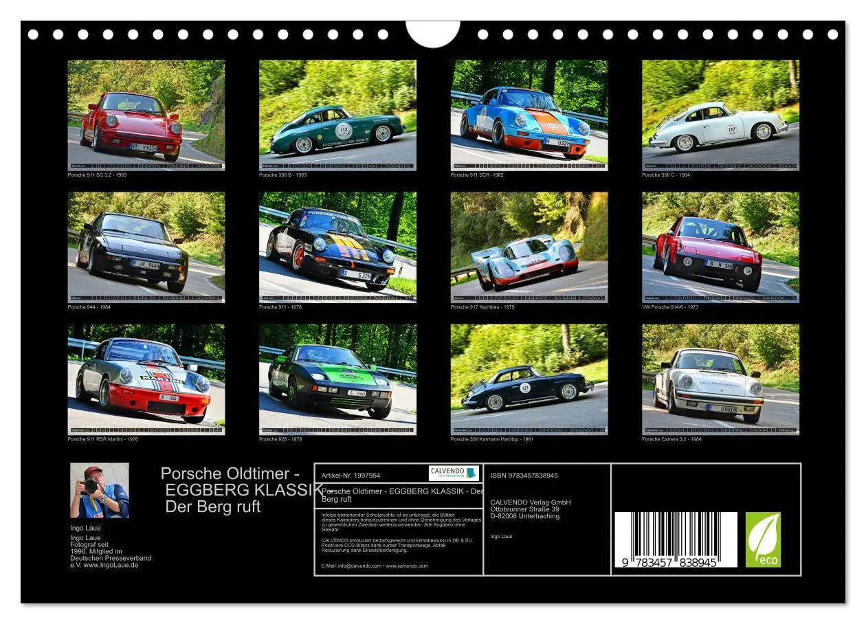 Bild: 9783457838945 | Porsche Oldtimer - EGGBERG KLASSIK - Der Berg ruft (Wandkalender...