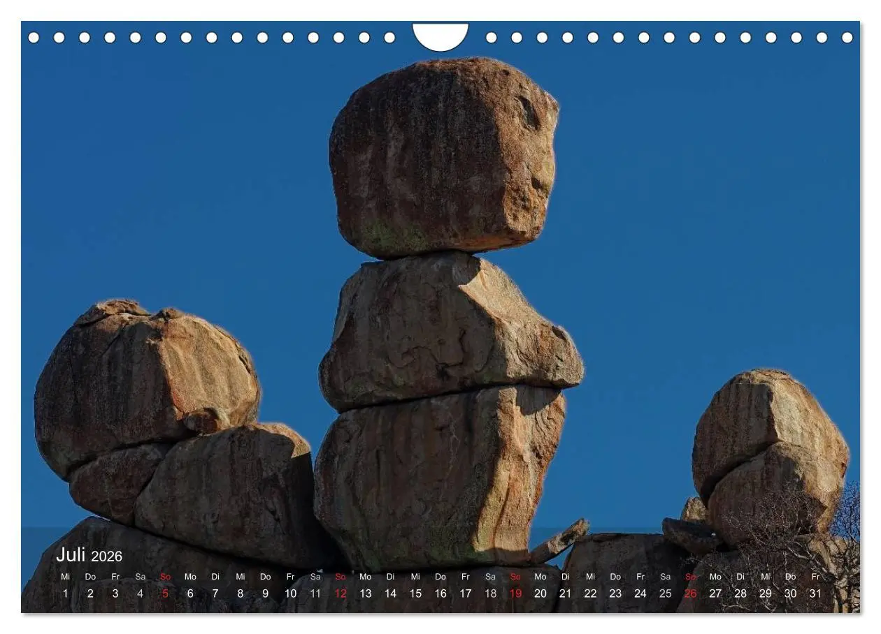 Bild: 9783516168945 | Zimbabwe (Wandkalender 2026 DIN A4 quer), CALVENDO Monatskalender