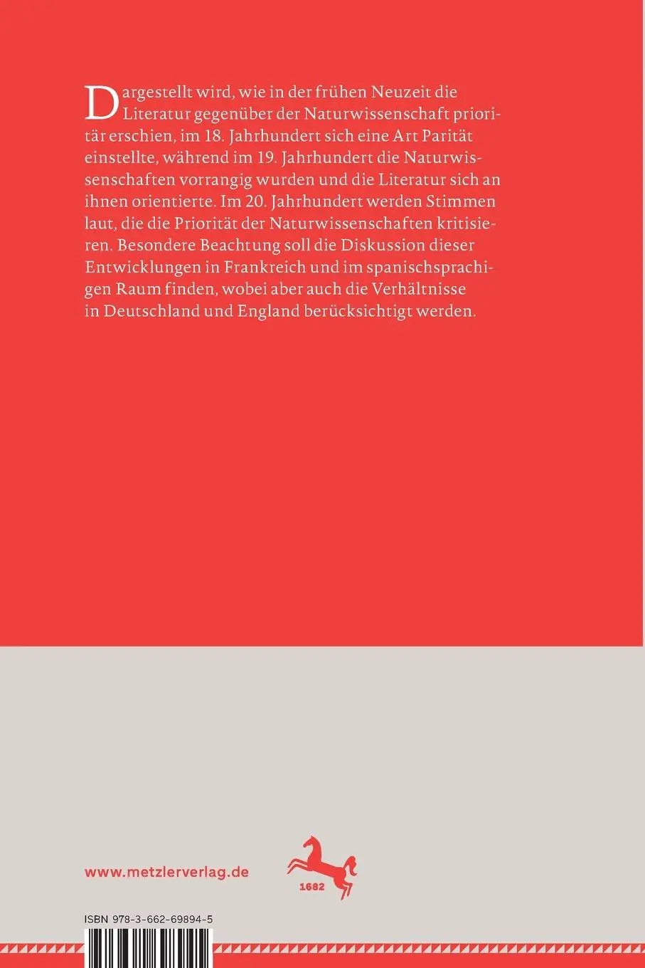 Rückseite: 9783662698945 | Literatur im Dialog mit den Naturwissenschaften | Christoph Strosetzki
