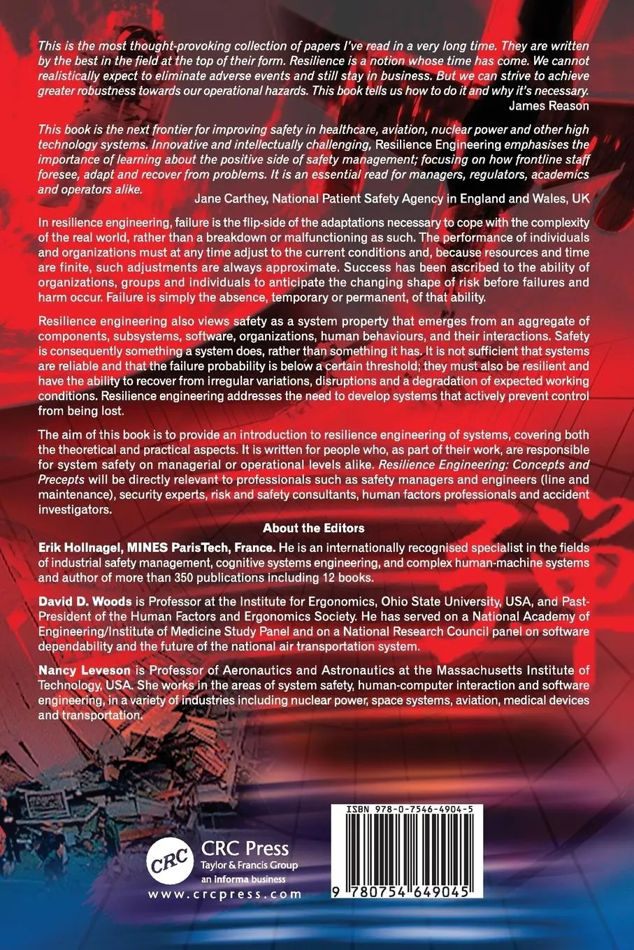 Rückseite: 9780754649045 | Resilience Engineering | Concepts and Precepts | David D. Woods | Buch