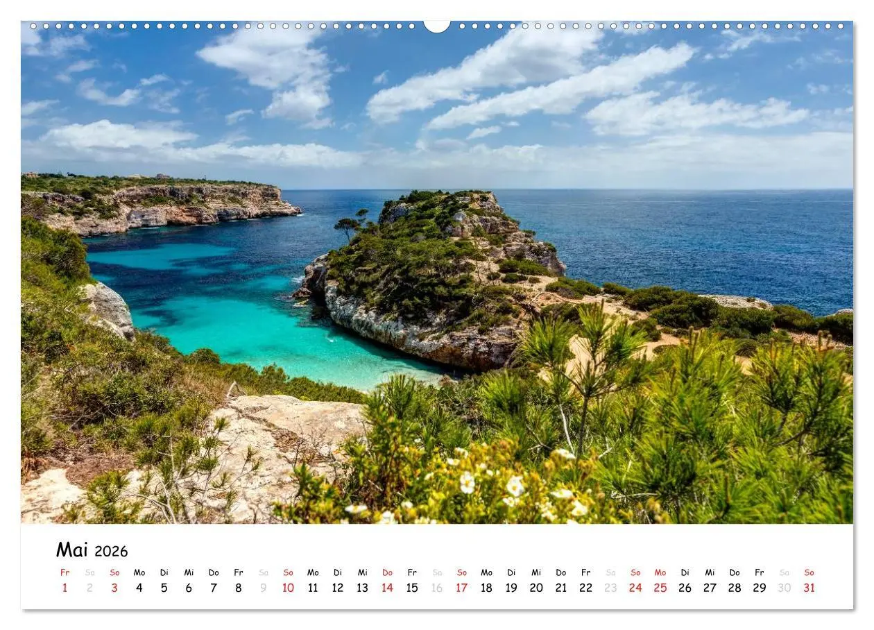 Bild: 9783516059045 | Wildes und romantisches Mallorca (Wandkalender 2026 DIN A2 quer),...