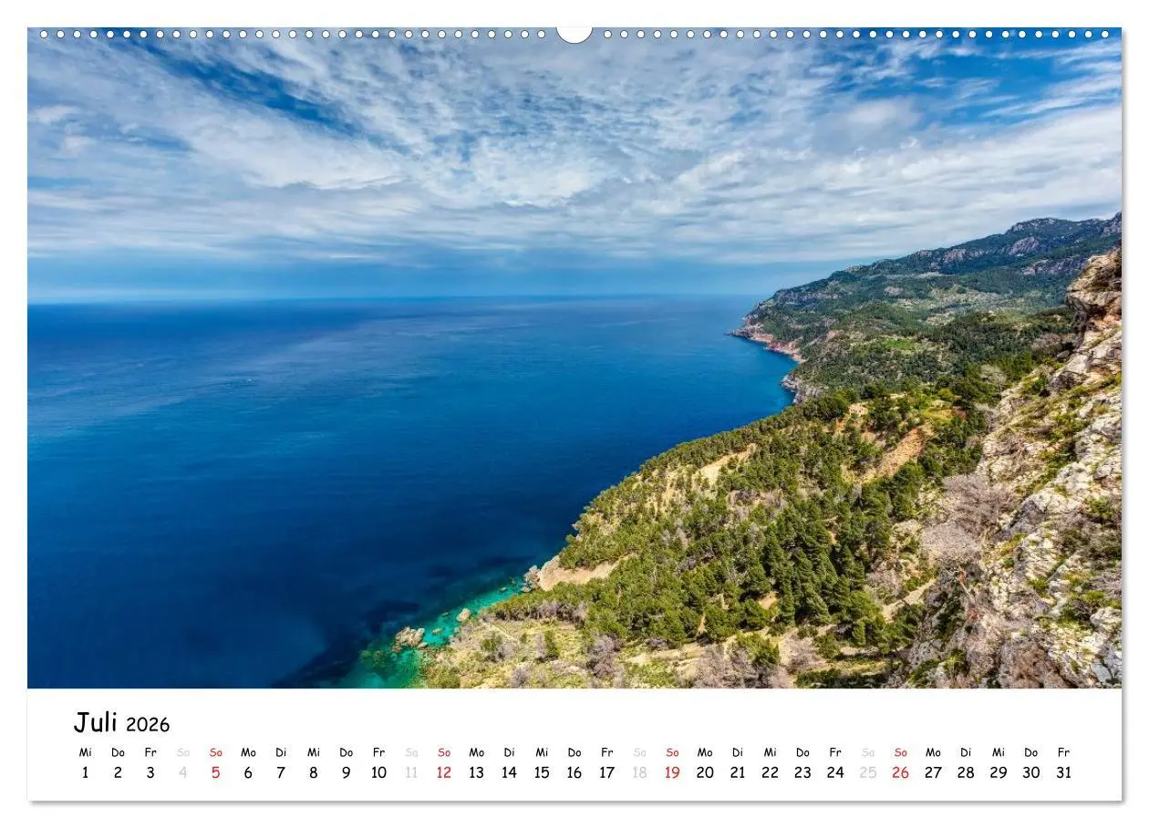 Bild: 9783516059045 | Wildes und romantisches Mallorca (Wandkalender 2026 DIN A2 quer),...