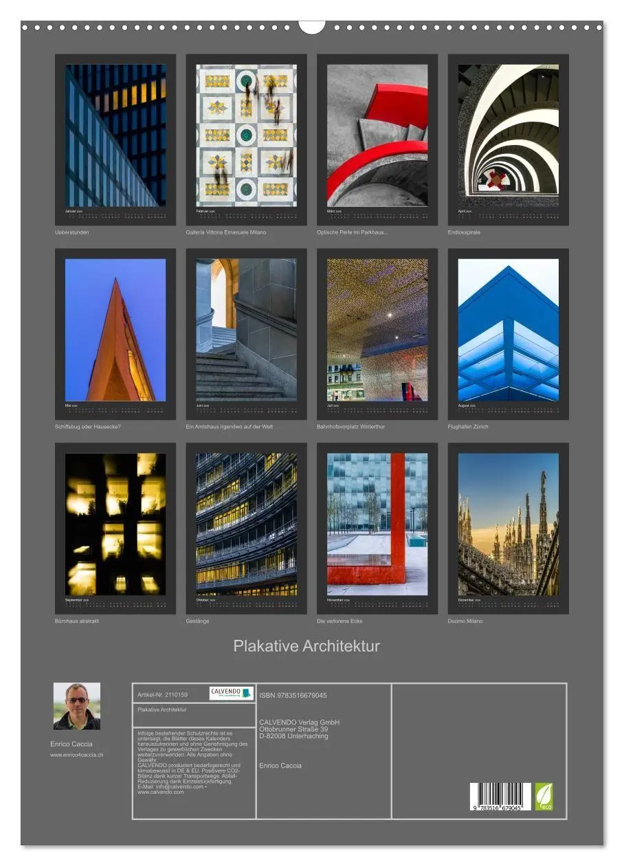 Bild: 9783516679045 | Plakative Architektur (Wandkalender 2026 DIN A2 hoch), CALVENDO...