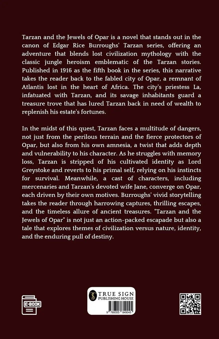 Rückseite: 9789355849045 | Tarzan And The Jewels Of Opar | Edgar Rice Burroughs | Taschenbuch