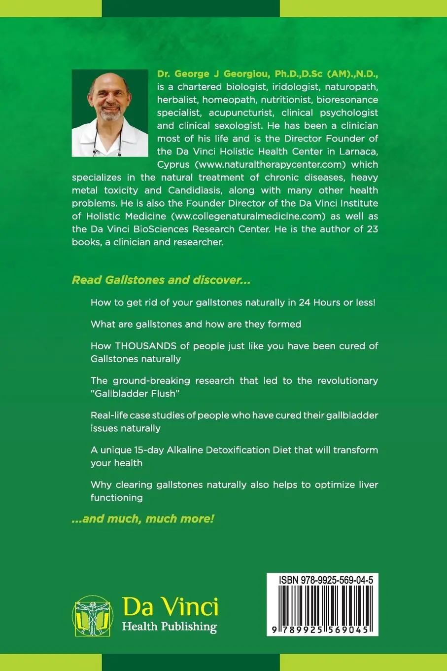 Rückseite: 9789925569045 | Gallstones | Ridding Stones Naturally in 24 Hours! | Georgiou | Buch