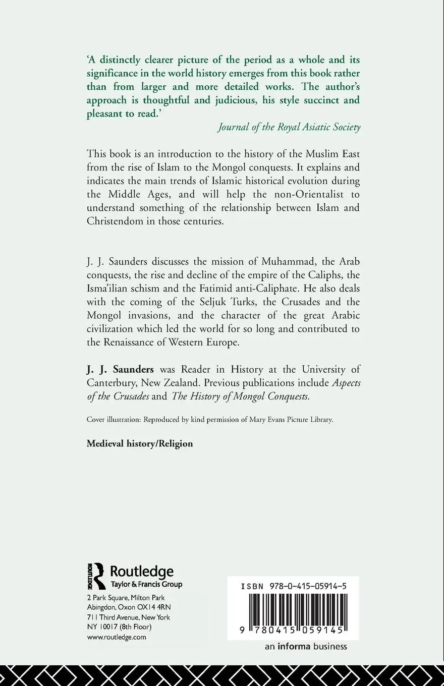 Rückseite: 9780415059145 | A History of Medieval Islam | John Joseph Saunders | Taschenbuch