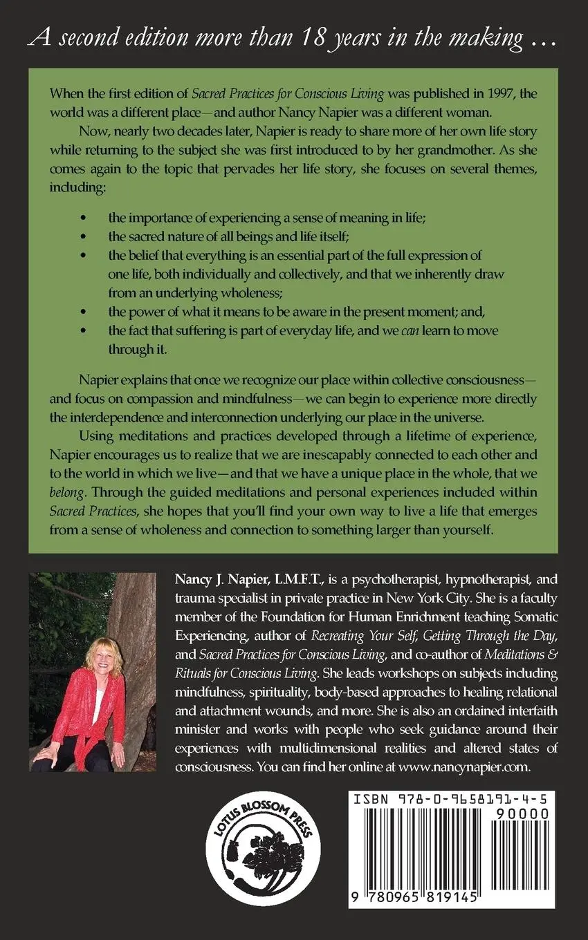 Rückseite: 9780965819145 | SACRED PRACTICES FOR CONSCIOUS | Nancy J. Napier | Taschenbuch | 2016