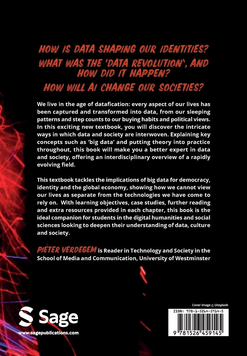 Rückseite: 9781526459145 | Understanding Data, Culture and Society | Pieter Verdegem | Buch