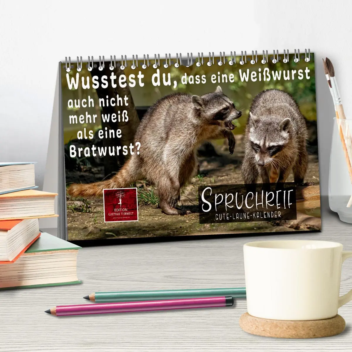 Bild: 9783457649145 | Spruchreif - Gute-Laune-Kalender (Tischkalender 2026 DIN A5 quer),...