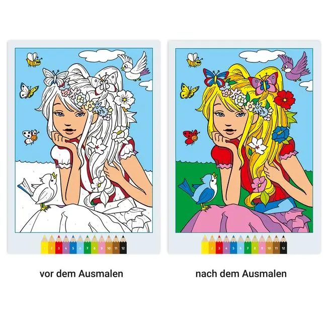 Bild: 9783473489145 | CreArt Malen nach Zahlen ab 7: Feen, Elfen, Meerjungfrauen | Buch