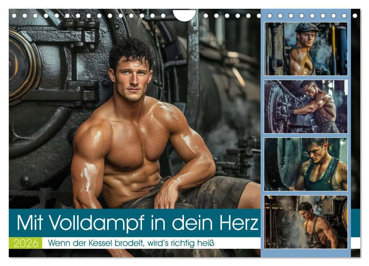 Cover: 9783516599145 | Mit Volldampf in dein Herz (Wandkalender 2026 DIN A4 quer),...