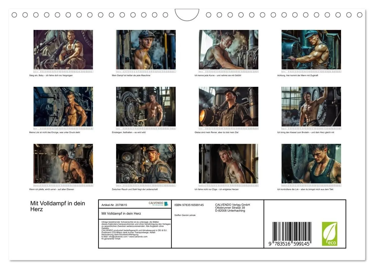 Bild: 9783516599145 | Mit Volldampf in dein Herz (Wandkalender 2026 DIN A4 quer),...