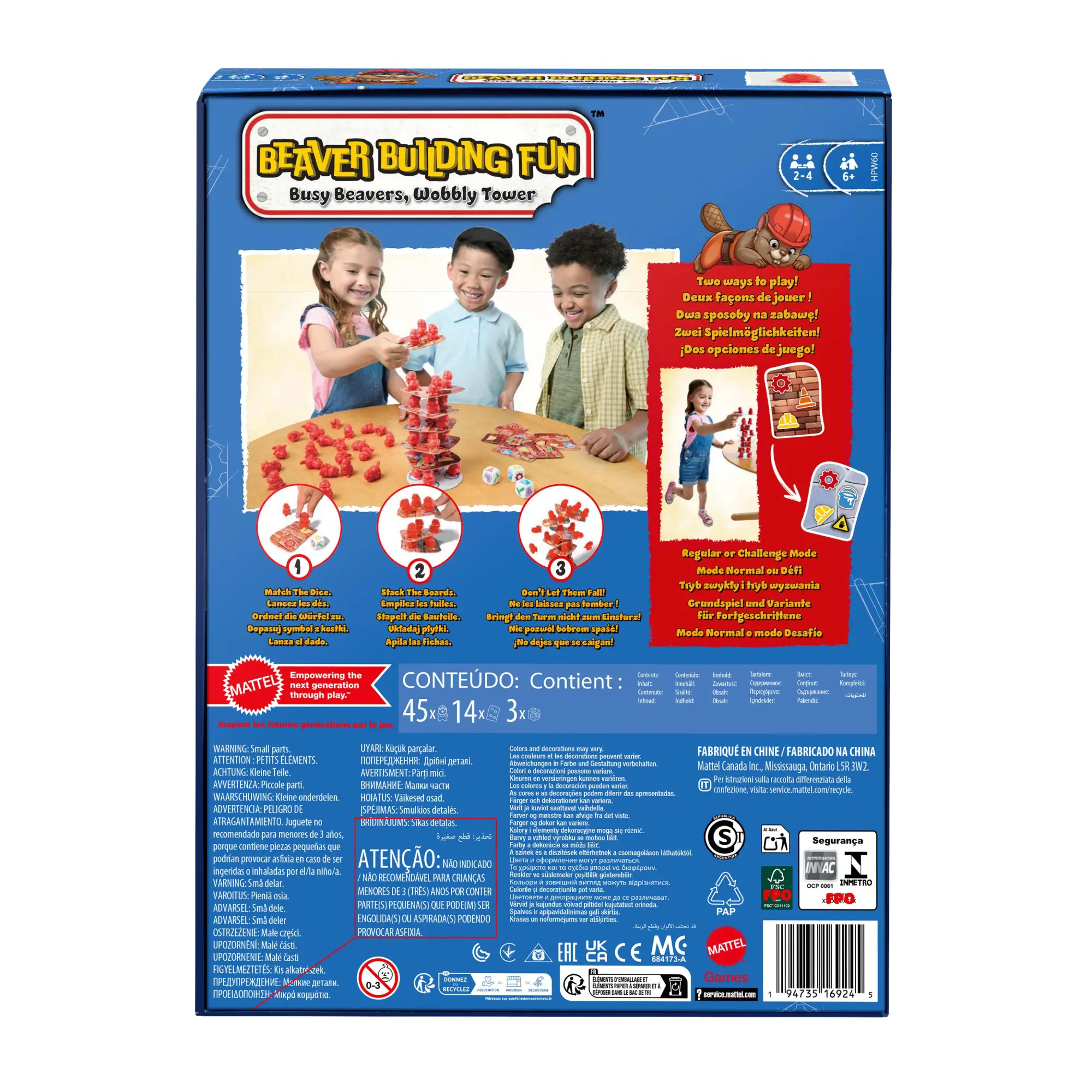Bild: 194735169245 | Bibber-Biber | Spiel | HPW60 | Deutsch | 2024 | Mattel GmbH
