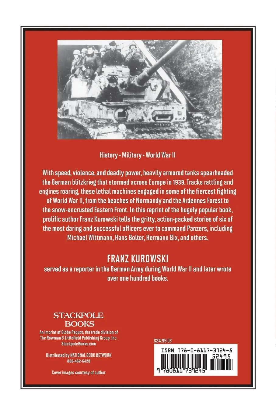 Rückseite: 9780811739245 | Panzer Aces I | Battle Stories of German Tank Commanders in WWII