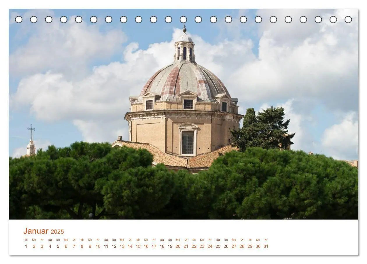 Bild: 9783435789245 | Rom (Tischkalender 2025 DIN A5 quer), CALVENDO Monatskalender | 2025