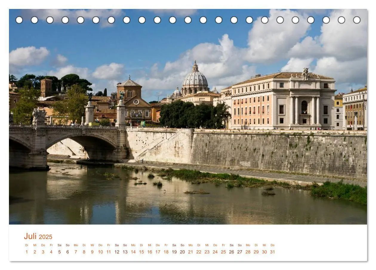 Bild: 9783435789245 | Rom (Tischkalender 2025 DIN A5 quer), CALVENDO Monatskalender | 2025
