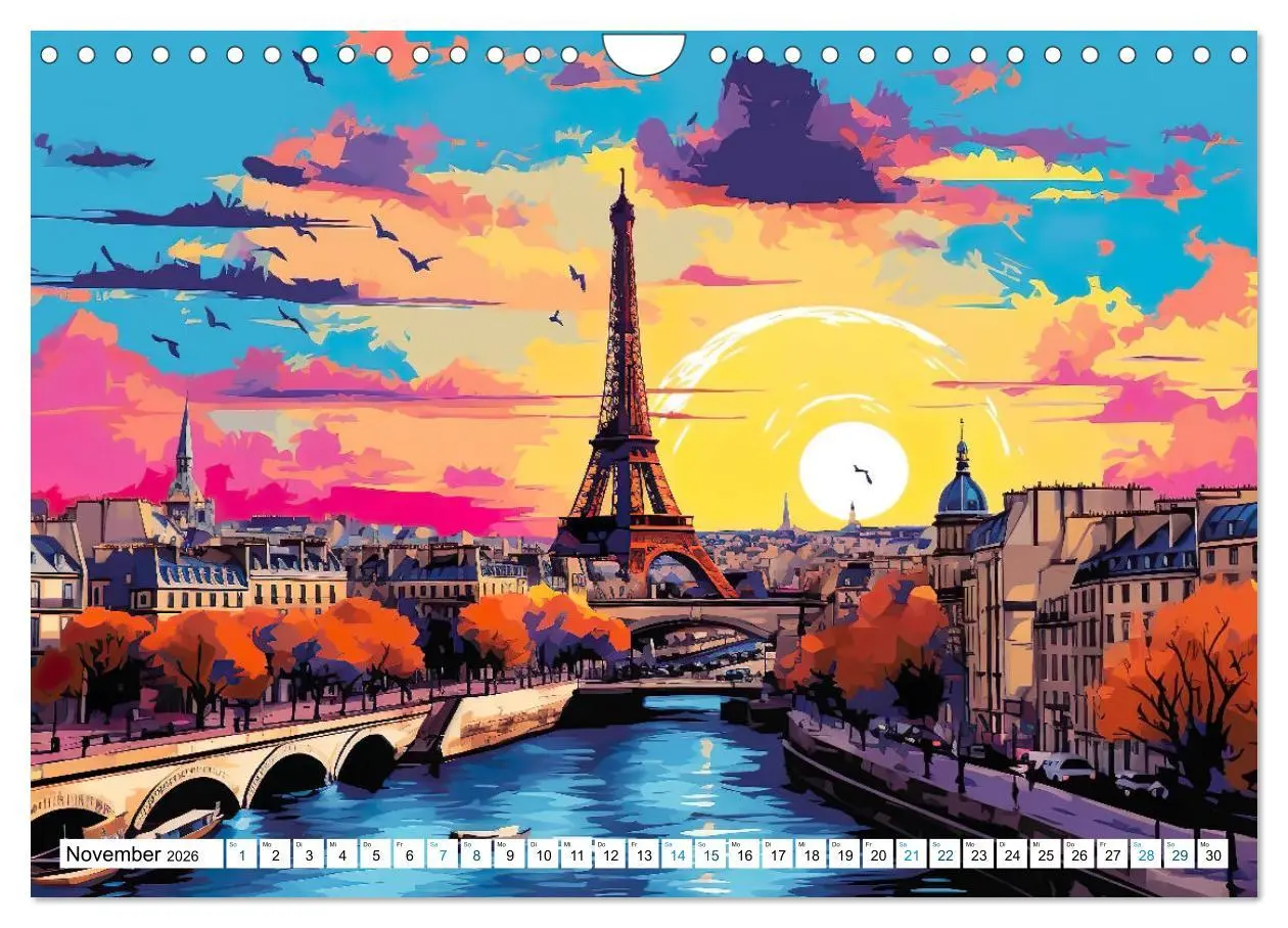 Bild: 9783457329245 | Eiffelturm: Kreativ anders (Wandkalender 2026 DIN A4 quer),...