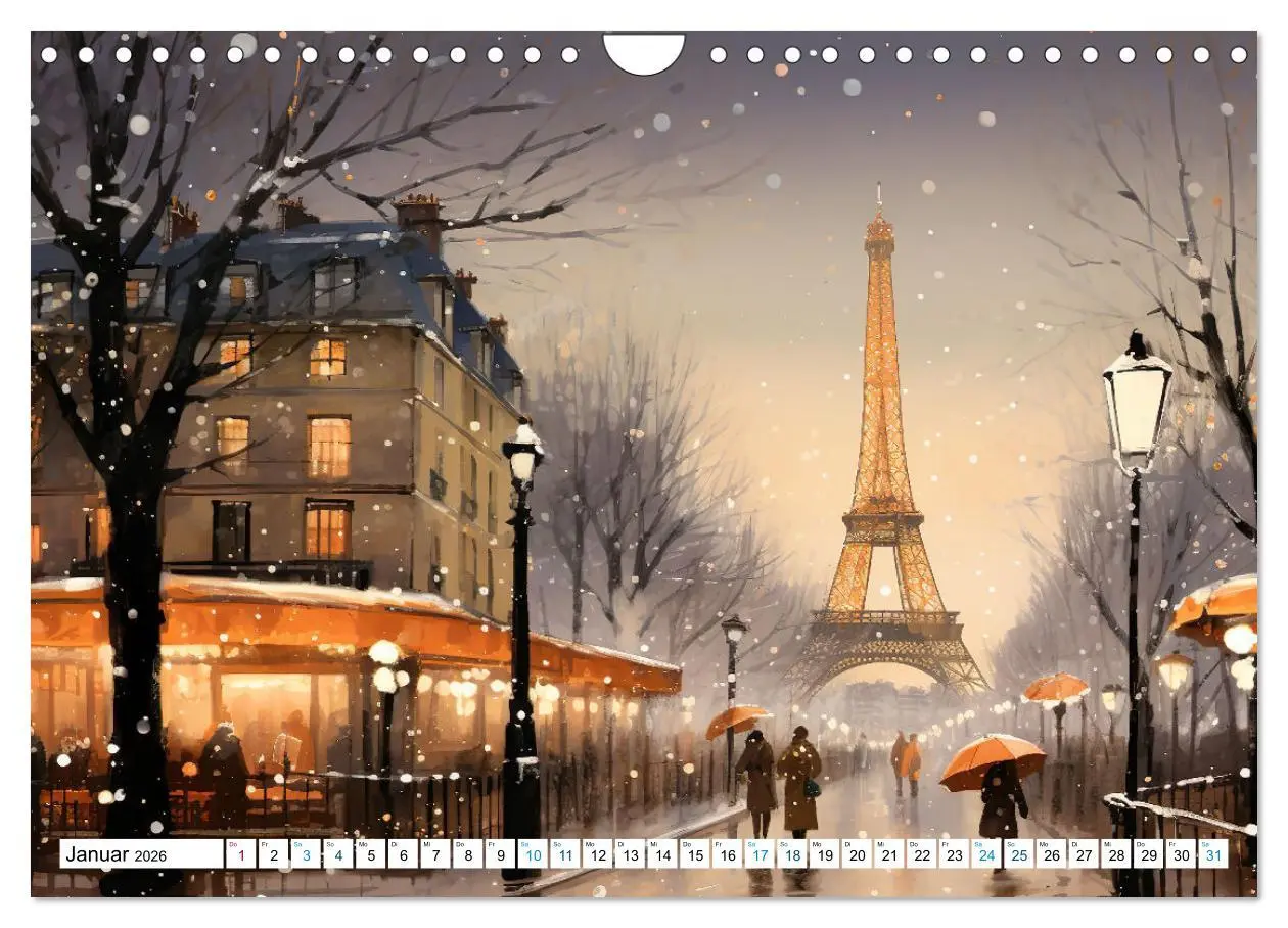 Bild: 9783457329245 | Eiffelturm: Kreativ anders (Wandkalender 2026 DIN A4 quer),...