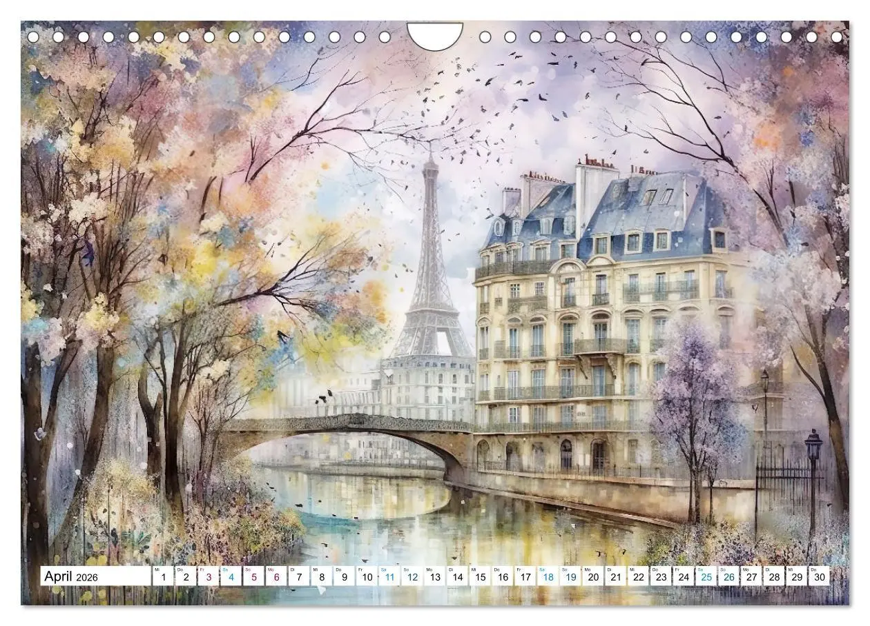 Bild: 9783457329245 | Eiffelturm: Kreativ anders (Wandkalender 2026 DIN A4 quer),...