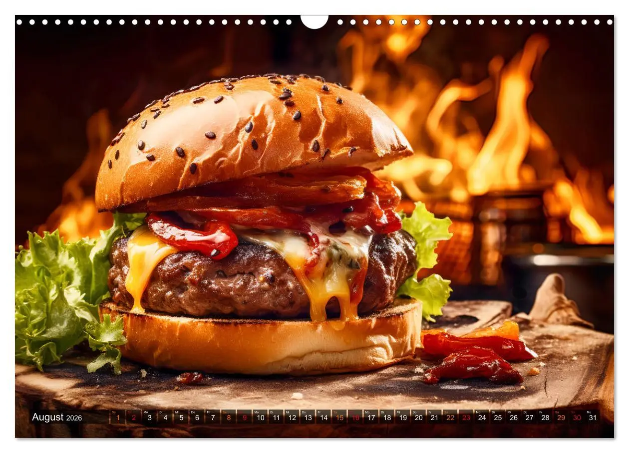 Bild: 9783457499245 | BBQ Feuerzauber - Grillkalender (Wandkalender 2026 DIN A3 quer),...