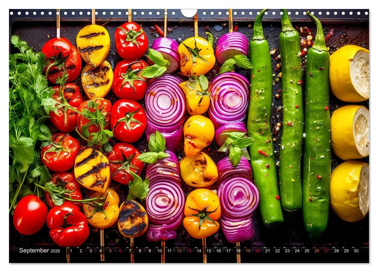 Bild: 9783457499245 | BBQ Feuerzauber - Grillkalender (Wandkalender 2026 DIN A3 quer),...