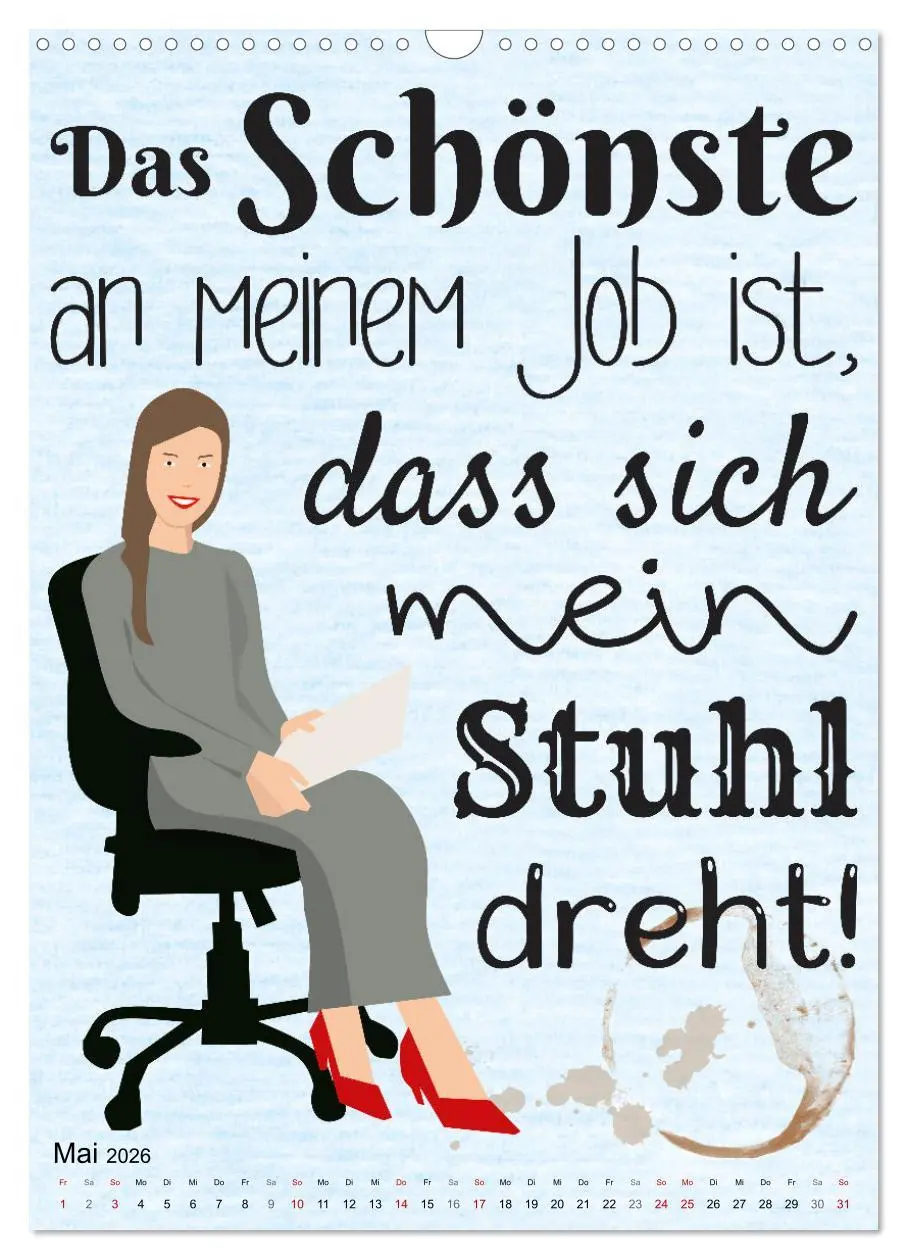 Bild: 9783516349245 | Beamten-Sprüche (Wandkalender 2026 DIN A3 hoch), CALVENDO...