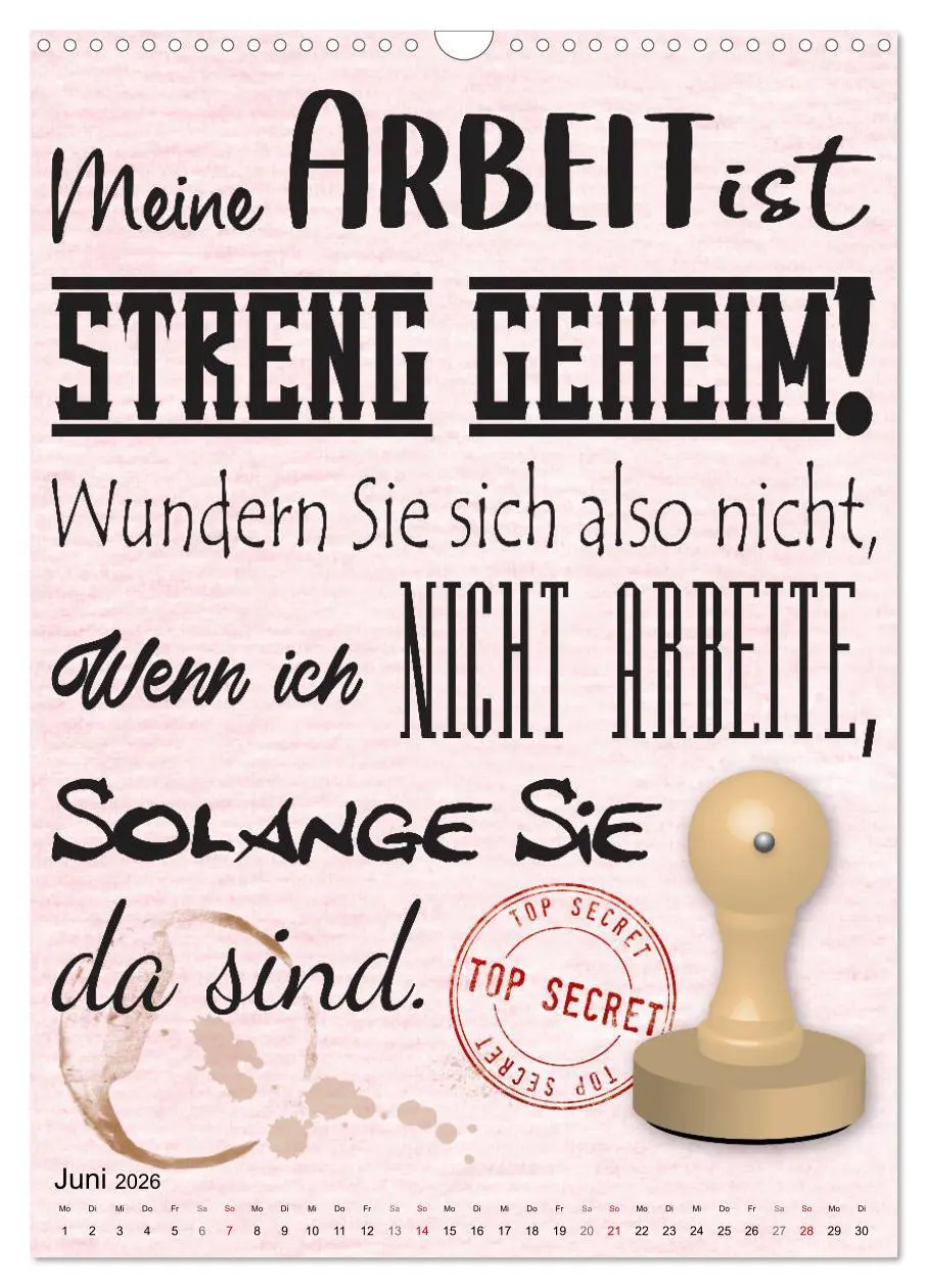 Bild: 9783516349245 | Beamten-Sprüche (Wandkalender 2026 DIN A3 hoch), CALVENDO...